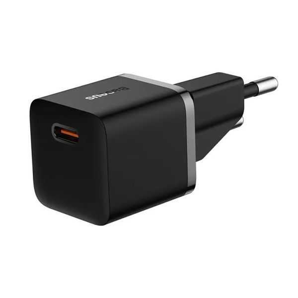 МЗП Baseus GaN5 Fast Charger (mini) PD25W (1USB-C) + кабель Type-C to Type-C (P10110909113) 74726 фото