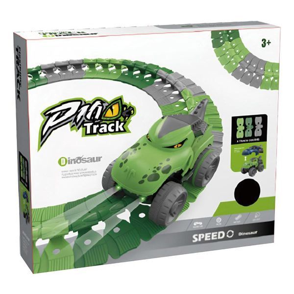 Інтерактивний трек з інерційною машинкою SHT 5510-7 Dino Trak (92pcs/1CAR) 79975 фото