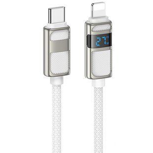 Дата кабель Hoco U137 Line with display Type-C to Lightning 27W (1.2m) 73945 фото
