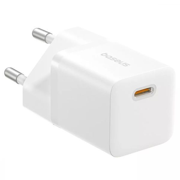 МЗП Baseus GaN5 Fast Charger (mini) PD20W (1USB-C) + кабель Type-C to Type-C (P10110900113) 74727 фото