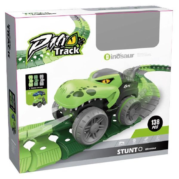 Інтерактивний трек з інерційною машинкою SHT 5510-6 Dino Trak (138pcs/1CAR) 79976 фото
