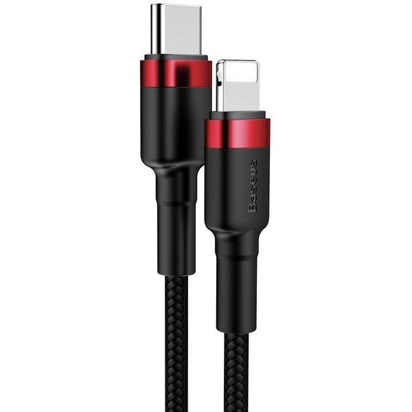 Дата кабель Baseus Cafule Type-C to Lightning PD 20W (1m) (CATLKLF) 63767 фото