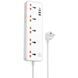 Подовжувач Hoco AC14A Rico PD30W (3USB-A/1C/5xSocket) (1.5m) 77129 фото 1