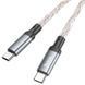 Дата кабель Hoco U112 Shine Type-C to Type-C 60W (1m) 69082 фото 4