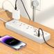 Подовжувач Hoco AC14A Rico PD30W (3USB-A/1C/5xSocket) (1.5m) 77129 фото 5