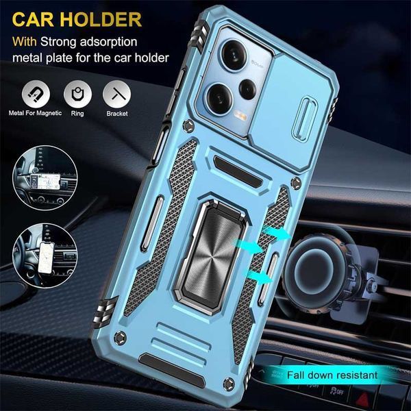 Ударостійкий чохол Camshield Army Ring для Xiaomi Redmi 12 / Poco M6 Pro 5G 68272 фото