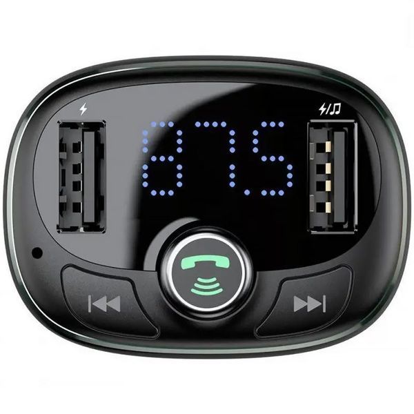 АЗП FM модулятор Baseus S-09 Overseas Edition 3.4A (2USB-A) (CCMT000301) 82261 фото