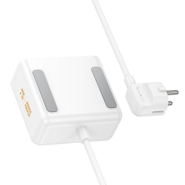 Подовжувач Hoco AC27 Descanso (PD30W/2C/1A/2xSocket) (2m) 79068 фото