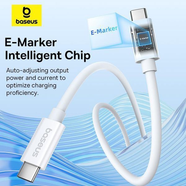 Дата кабель Baseus Superior Series 2 USB4 Full-Function Type-C to Type-C 240W (1m) (P10365200211) 70591 фото
