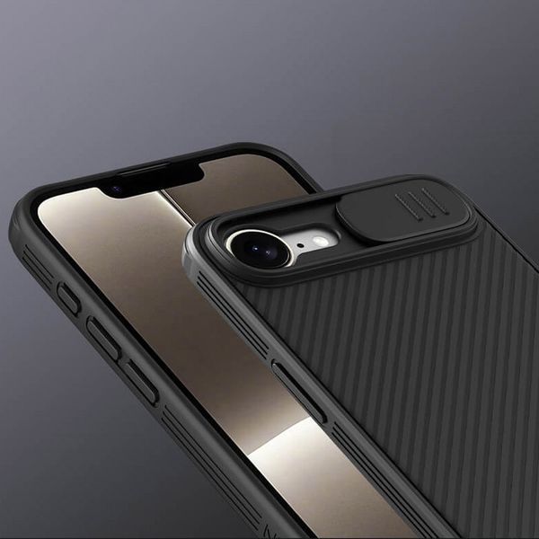 Карбонова накладка Nillkin CamShield Pro для Apple iPhone 16e (6.1") 78425 фото