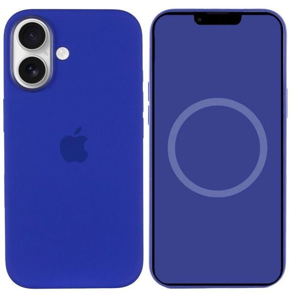 Чохол Silicone case (AAA) with Magsafe and Animation (button) для Apple iPhone 16 (6.1") 76345 фото