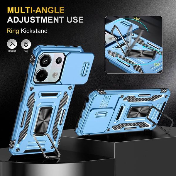 Ударостійкий чохол Camshield Army Ring для Xiaomi Poco X6 / Note 13 Pro 5G 72805 фото