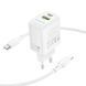 МЗП Borofone BN29 Fuente PD30W+QC3.0 (1USB-A/1C) + кабель Type-C to Lightning 79271 фото 3