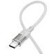 Дата кабель Hoco U129 Spirit Transparent Type-C to Type-C 60W (1.2m) 71076 фото 3