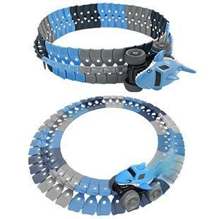 Інтерактивний трек з інерційною машинкою SHT 5510-4 Shark Trak (46pcs/1CAR) 79978 фото
