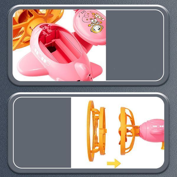 Пістолет для мильних бульбашок H035 Bubble Gun з пропелером 2in1 + bottle 250ml 78650 фото