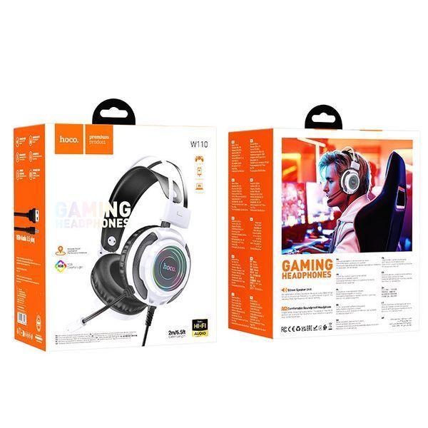 Накладні навушники Hoco W110 Resource (USB+3.5mm/2m) 73863 фото