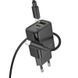 МЗП Hoco N63 Gentle PD30W+QC3.0 (1USB-A/1C) + кабель Type-C to Lightning 77137 фото 2