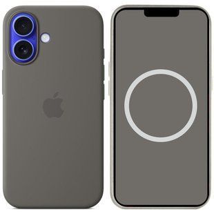 Чохол Silicone case (AAA) with Magsafe and Animation для Apple iPhone 16 (6.1") 74444 фото