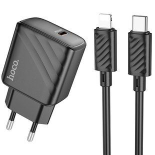 МЗП Hoco CS22A Value PD30W (1USB-C) + кабель Type-C to Lightning 67559 фото