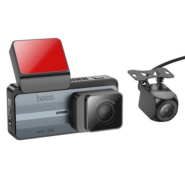Відеореєстратор Hoco DV12 2K display + GPS (with rear camera) 75220 фото