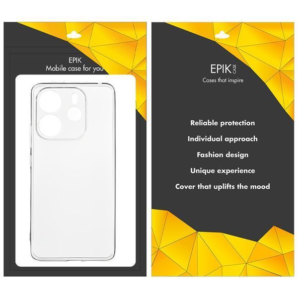TPU чохол Epic Transparent 1,5mm Full Camera для Xiaomi Redmi Note 14 4G (Int. version) 76926 фото