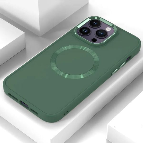 TPU чохол Bonbon Metal Style with MagSafe для Apple iPhone 14 Pro Max (6.7") 64359 фото