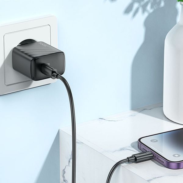 МЗП Hoco CS22A Value PD30W (1USB-C) + кабель Type-C to Lightning 67559 фото