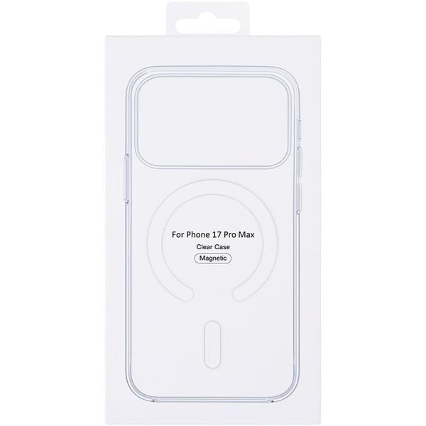 Чохол Clear Case (AAA) with MagSafe and Animation для Apple iPhone 17 Pro Max (6.9") 82244 фото