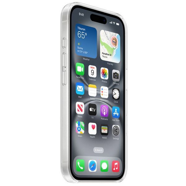 Чохол Clear Case (AAA) with MagSafe and Animation для Apple iPhone 16 (6.1") 79468 фото