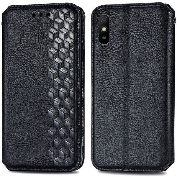 Шкіряний чохол-книжка GETMAN Cubic (PU) для Xiaomi Redmi 9A 38005 фото