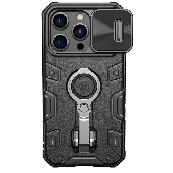 Уцінка TPU+PC чохол Nillkin CamShield Armor Pro no logo шторка на камеру для Apple iPhone 14 Pro Max 75423 фото