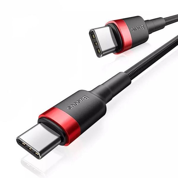 Дата кабель Baseus Cafule Type-C to Type-C PD2.0 100W (2m) (CATKLF-AL) 70510 фото