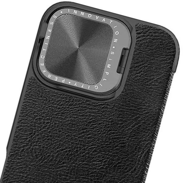Шкіряний чохол-книжка Nillkin Qin Prop для Apple iPhone 16 (6.1") 74663 фото