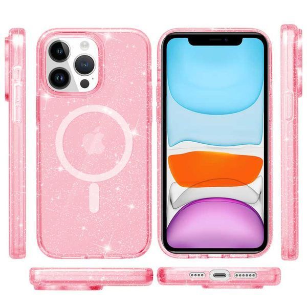 Чохол TPU Galaxy Sparkle (MagFit) для Apple iPhone 12 Pro / 12 (6.1") 66245 фото