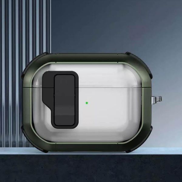 Футляр протиударний Locking Button для навушників Airpods Pro 79159 фото