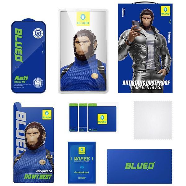 Захисне 2.5D скло Blueo Full Cover HD для Apple iPhone 15 Pro (6.1") 65623 фото