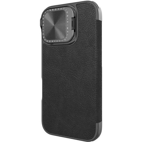 Шкіряний чохол-книжка Nillkin Qin Prop для Apple iPhone 16 (6.1") 74663 фото