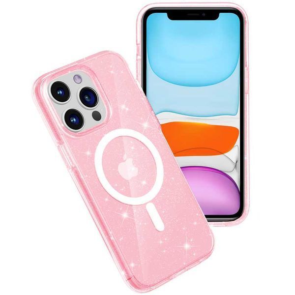 Чохол TPU Galaxy Sparkle (MagFit) для Apple iPhone 12 Pro / 12 (6.1") 66245 фото