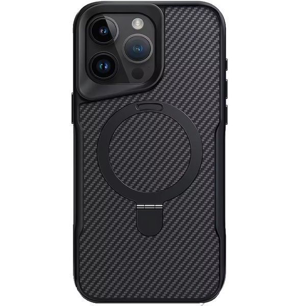 TPU+PC чохол Metal Buttons with MagSafe Carbon Ring для Apple iPhone 14 Pro Max (6.7") 73483 фото