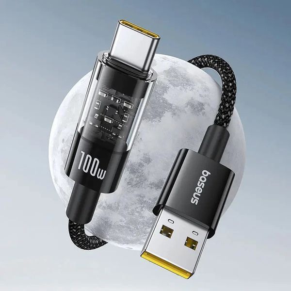 Дата кабель Baseus Gem Fast Charging USB to Type-C 100W (1m) (P10373002211) 74730 фото