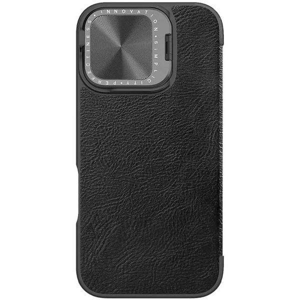 Шкіряний чохол-книжка Nillkin Qin Prop для Apple iPhone 16 (6.1") 74663 фото