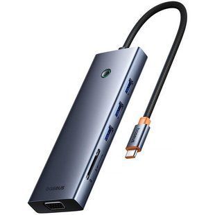 Перехідник HUB Baseus UltraJoy 10-Port (Type-C to HDMI+VGA+USB3.0*3+PD+RJ45+SD/TF3+3.5mm) (80C8) 82382 фото