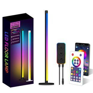 Підлогова кутова LED лампа RGB SAL-005B 120cm Bluetooth USB with app 70795 фото