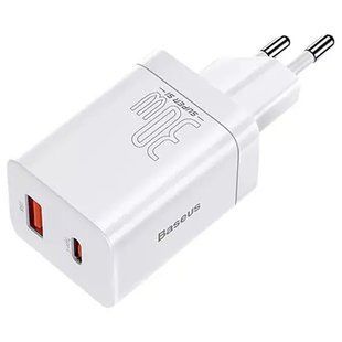 МЗП Baseus Super Si Pro Quick Charger 30W (1USB-A/1C) (CCSUPP-E) 62885 фото