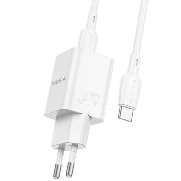 МЗП Borofone BN14 Royal PD30W+QC3.0 (1USB-A/1C) + кабель Type-C to Type-C 79277 фото