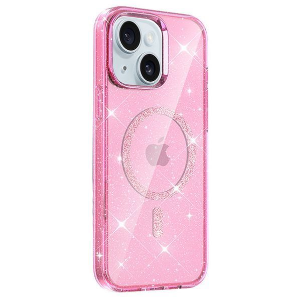 Чохол TPU Eclipse Sparkle (MagFit) для Apple iPhone 15 (6.1") 77641 фото