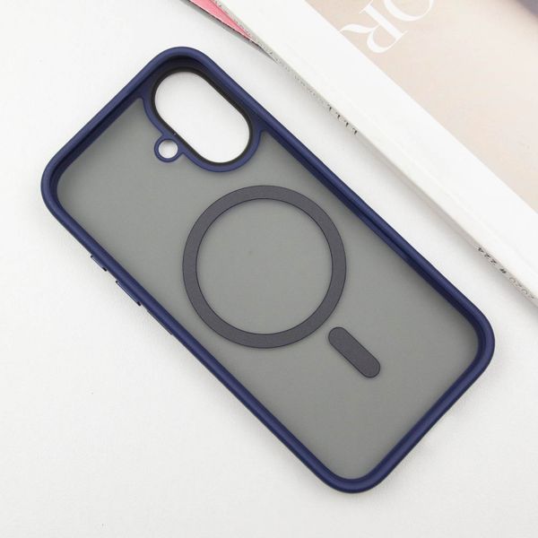 TPU+PC чохол Metal Buttons with MagSafe для Apple iPhone 16 (6.1") 73091 фото