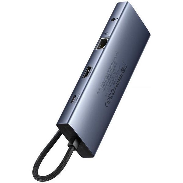Перехідник HUB Baseus UltraJoy 10-Port (Type-C to HDMI+VGA+USB3.0*3+PD+RJ45+SD/TF3+3.5mm) (80C8) 82382 фото