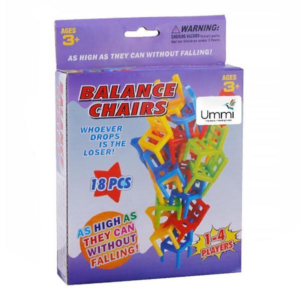 Настільна інтерактивна гра Ummi 301 Balance Chairs (18pcs) 79518 фото